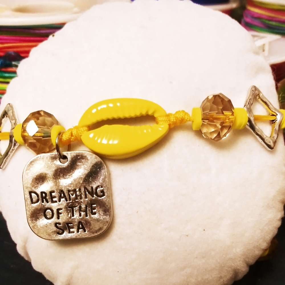 Adjustable Macrame Beach Theme Bracelet